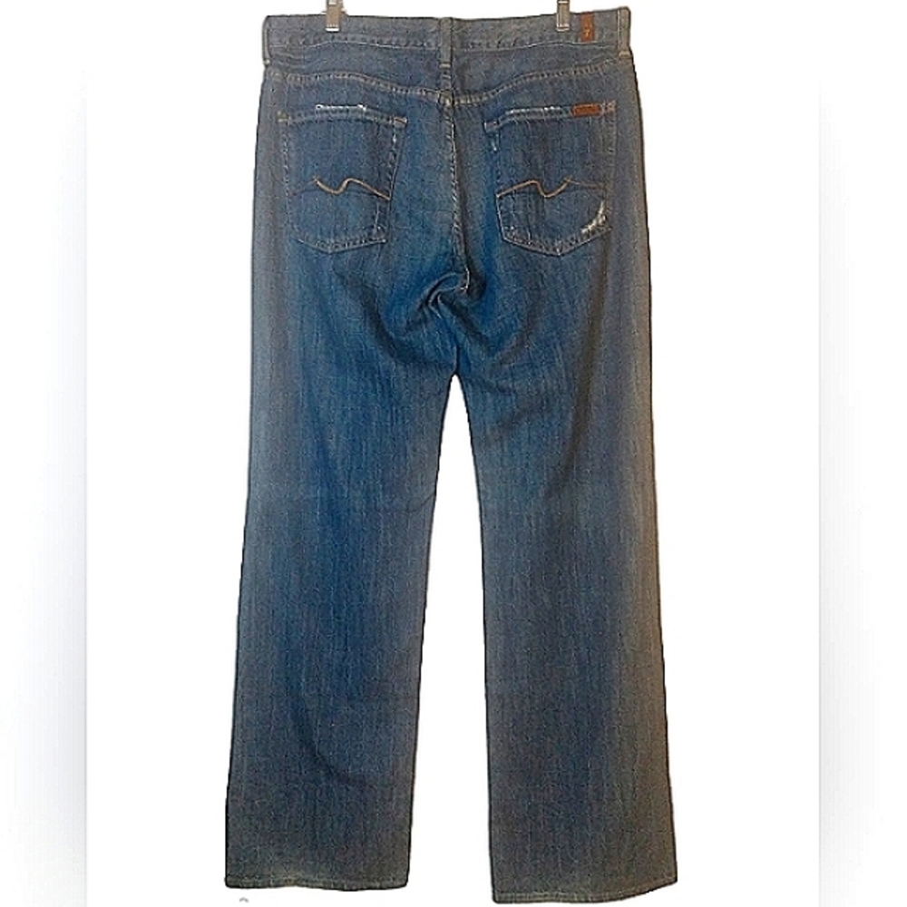 7 For All Mankind men's jeans distressed relaxed fit size 36 x 34